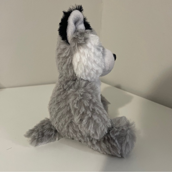 T.A.g Wolf Beasty Babies Glitter 7” Soft Plush Stuffed Animal - Picture 2 of 5